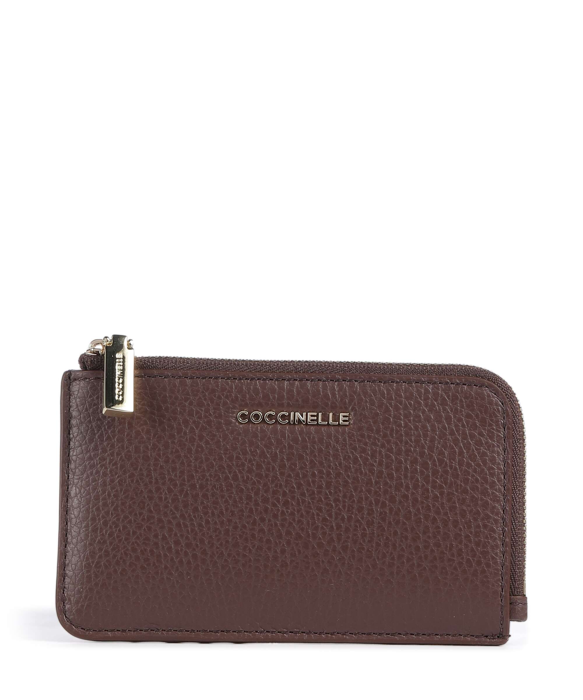 Coccinelle Metallic Soft Credit card holder berry