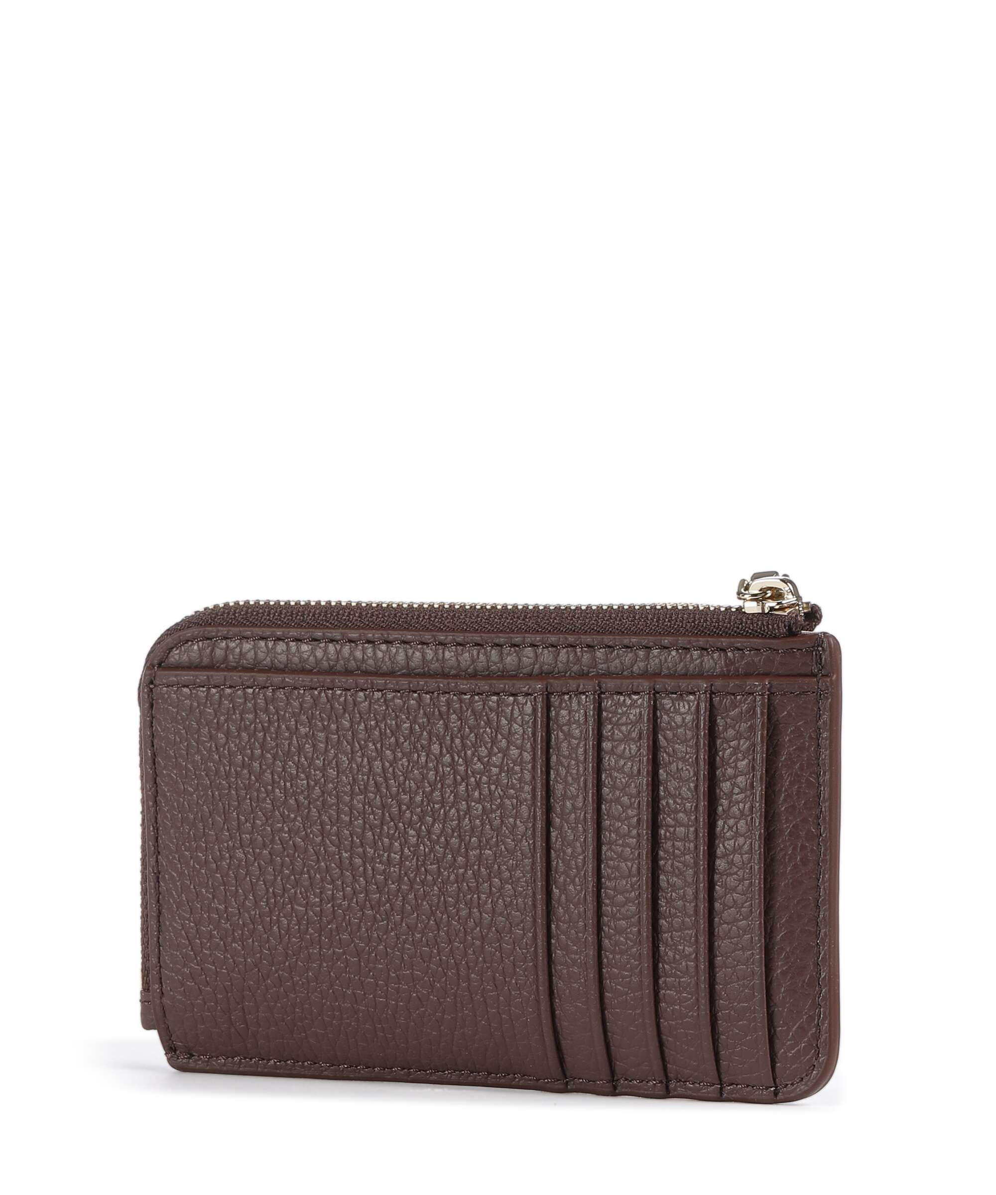Coccinelle Metallic Soft Credit card holder berry