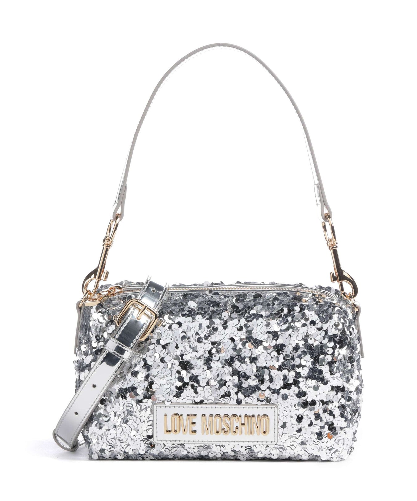 Love Moschino Bling Bling Shoulder bag silver