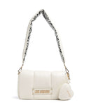 Love Moschino Puffy Torba preko ramena ivory/black