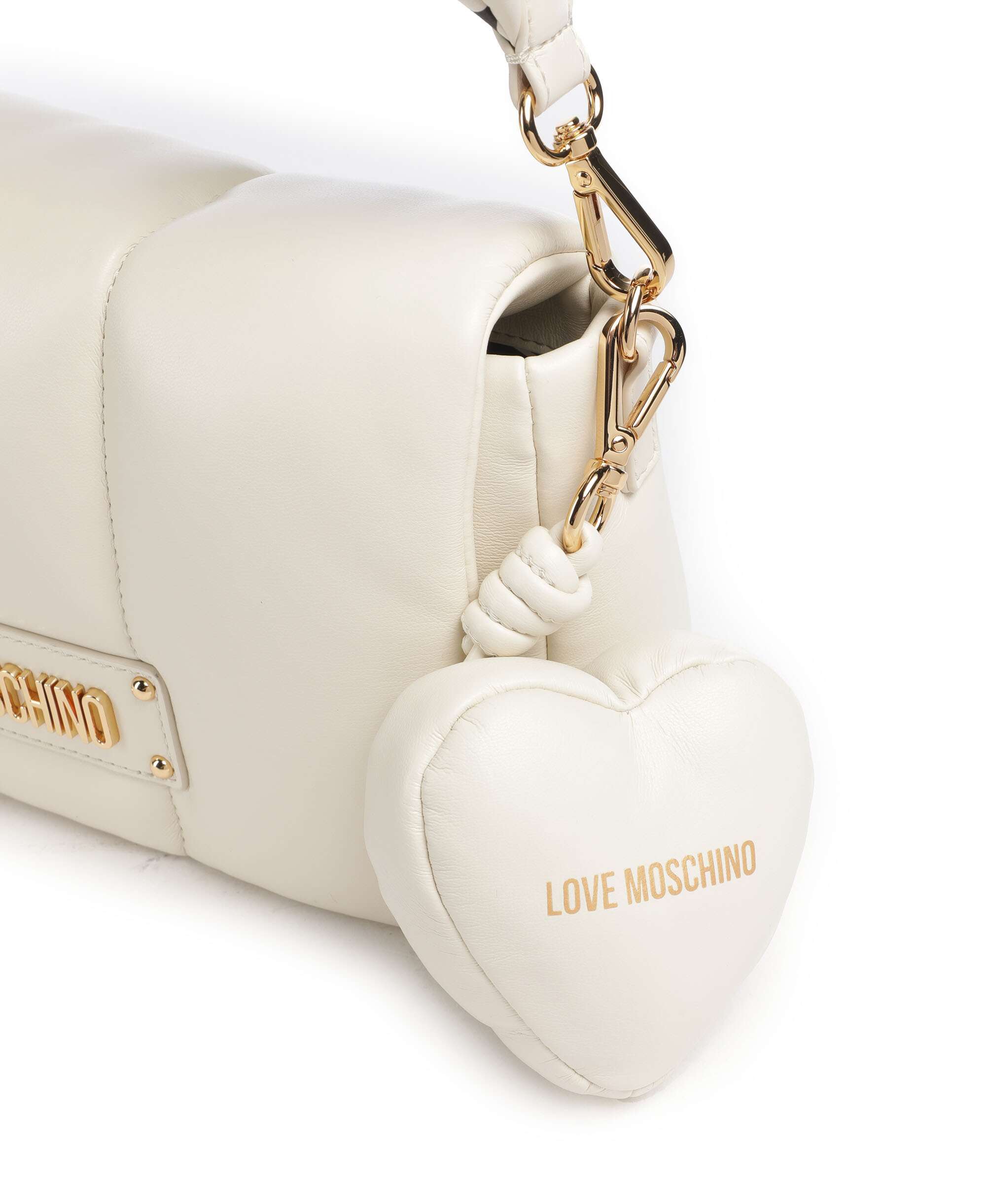 Love Moschino Puffy Shoulder bag ivory/black