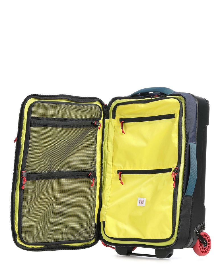 Topo Designs Global 44L Travel bag with wheels navy