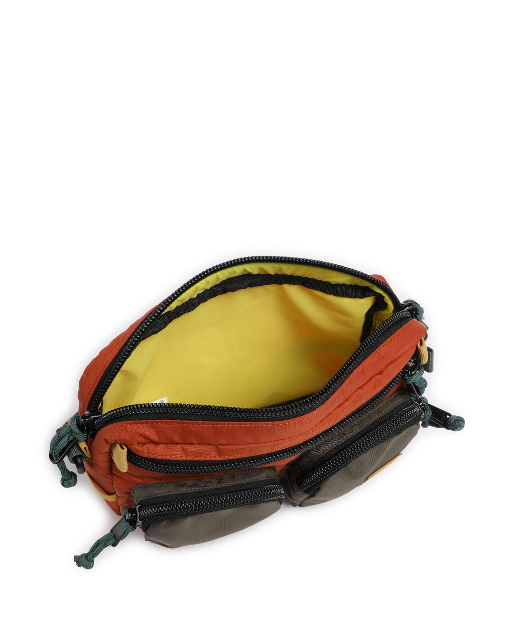 Topo Designs Block Crossbody bag woodland/terracotta
