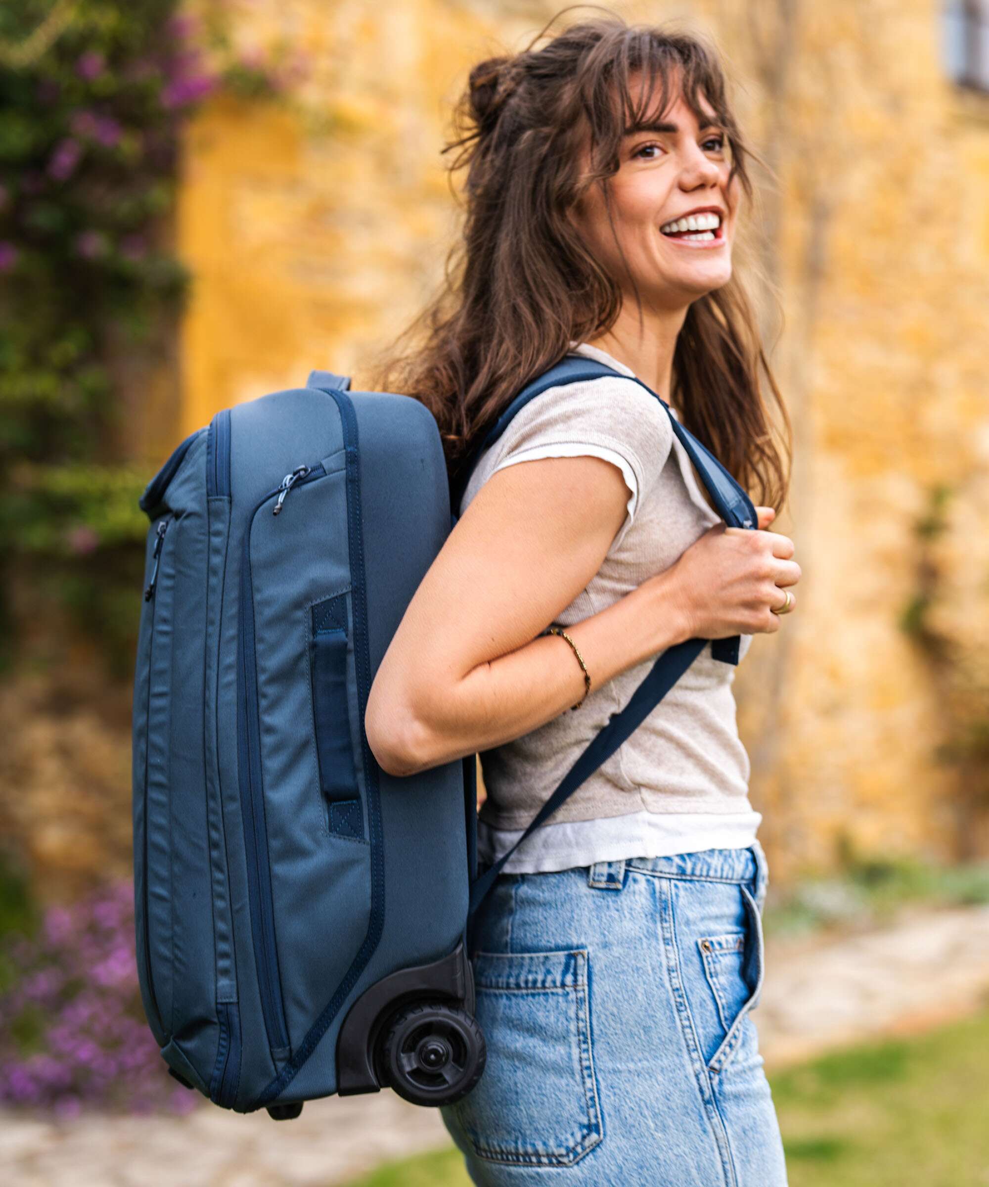 Tropicfeel Lift Backpack with wheels fresh navy