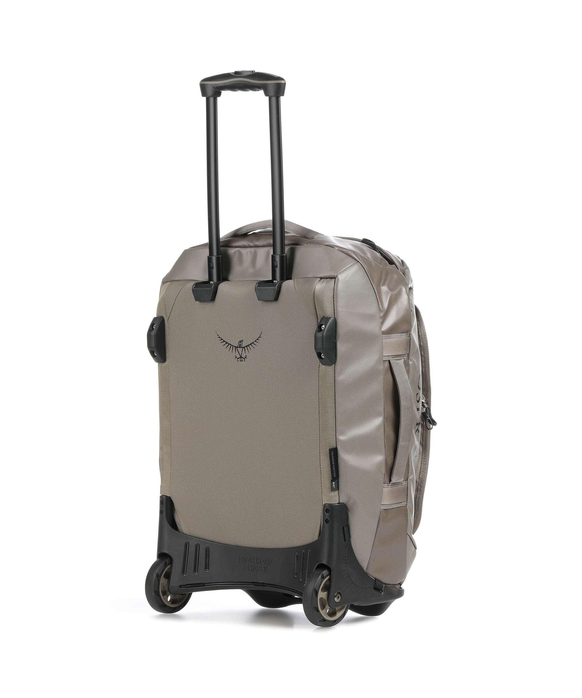 Osprey Rolling Transporter 40 Travel bag with wheels tan concrete