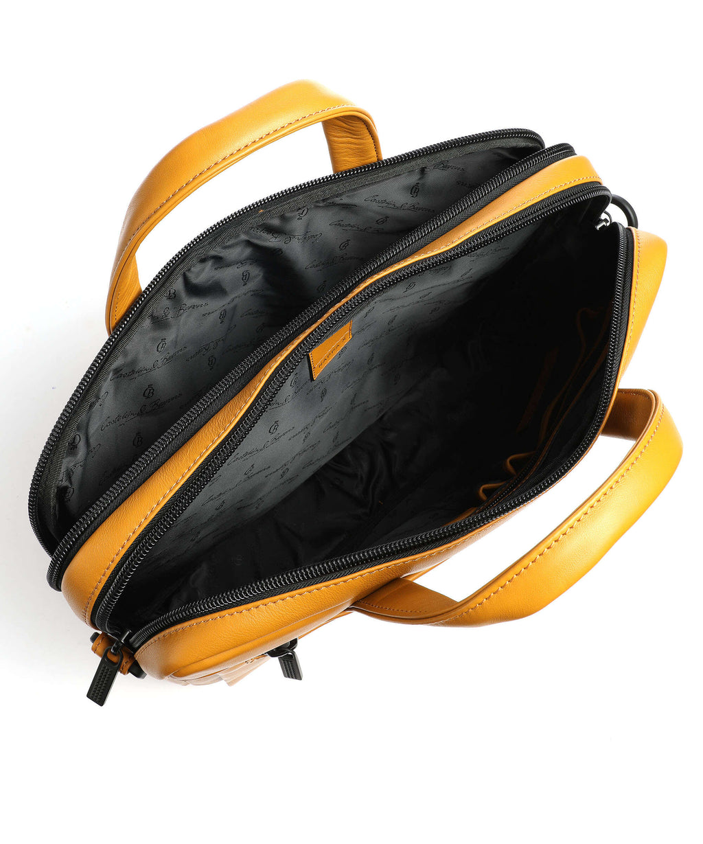 Castelijn & Beerens Nappa X Charlie Briefcase yellow