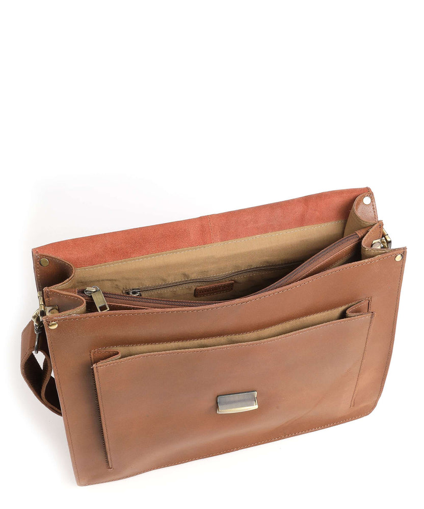 Burkely Vintage Scott Briefcase cognac