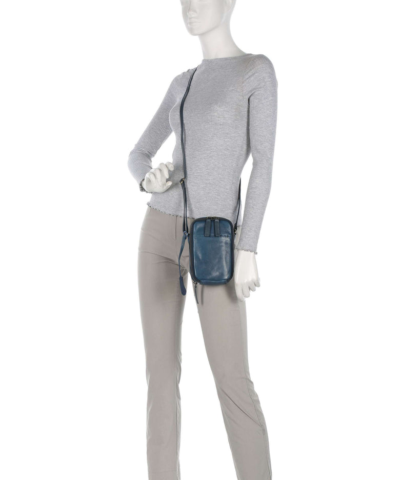 Burkely Natural Norah Phone bag berry blue