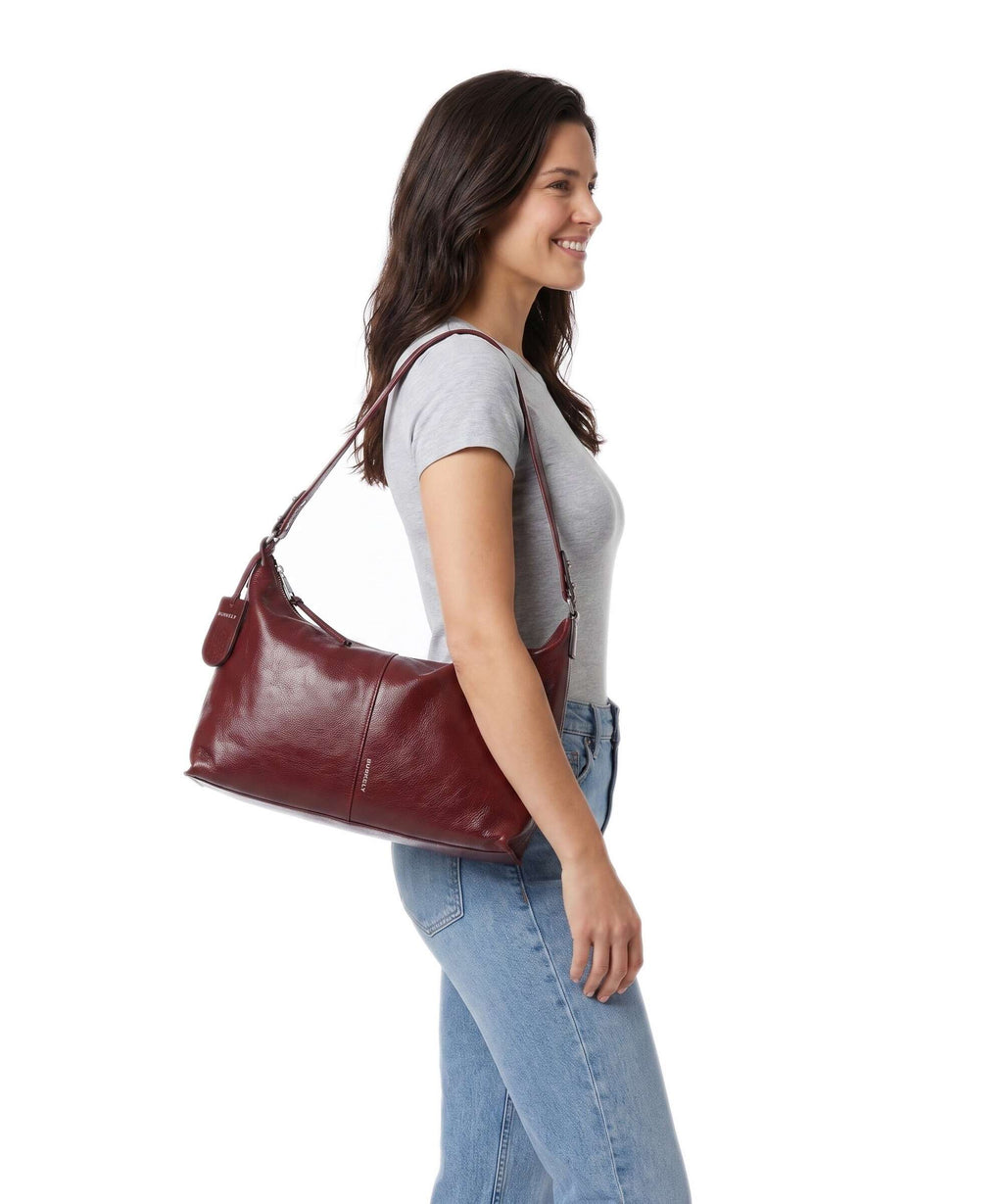 Burkely Myra Hobo bag burgundy