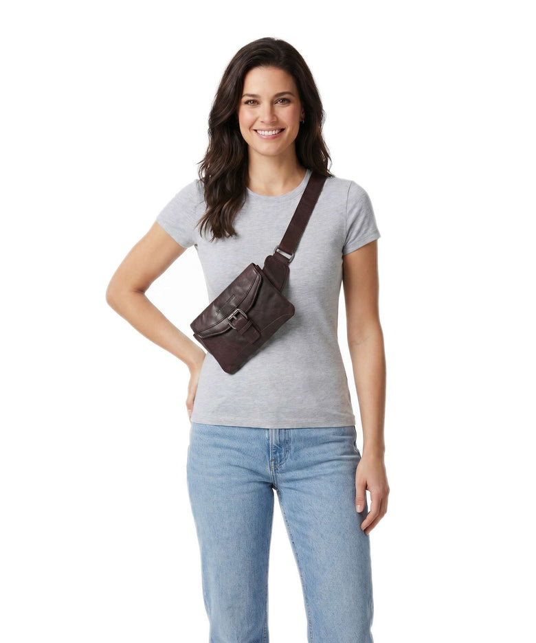 Spikes & Sparrow Bronco Fanny pack dark brown