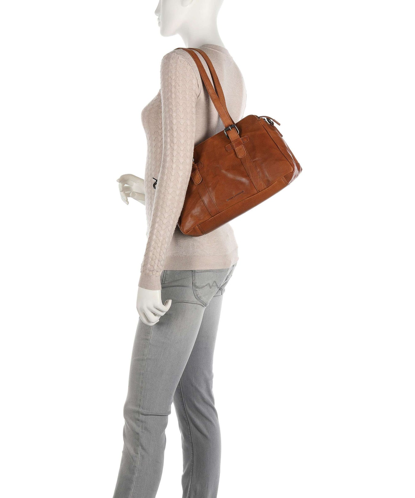 Spikes & Sparrow Bronco Shoulder bag brandy