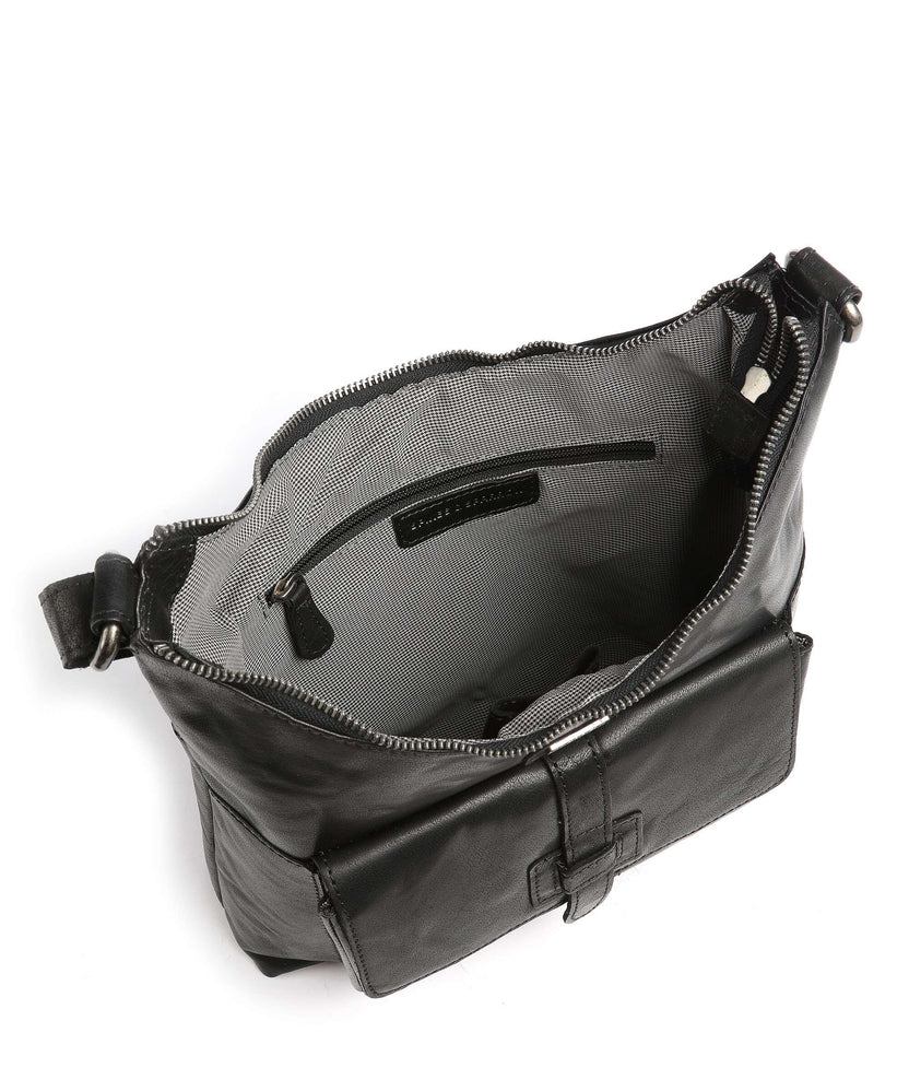 Spikes & Sparrow Bronco Hobo bag black