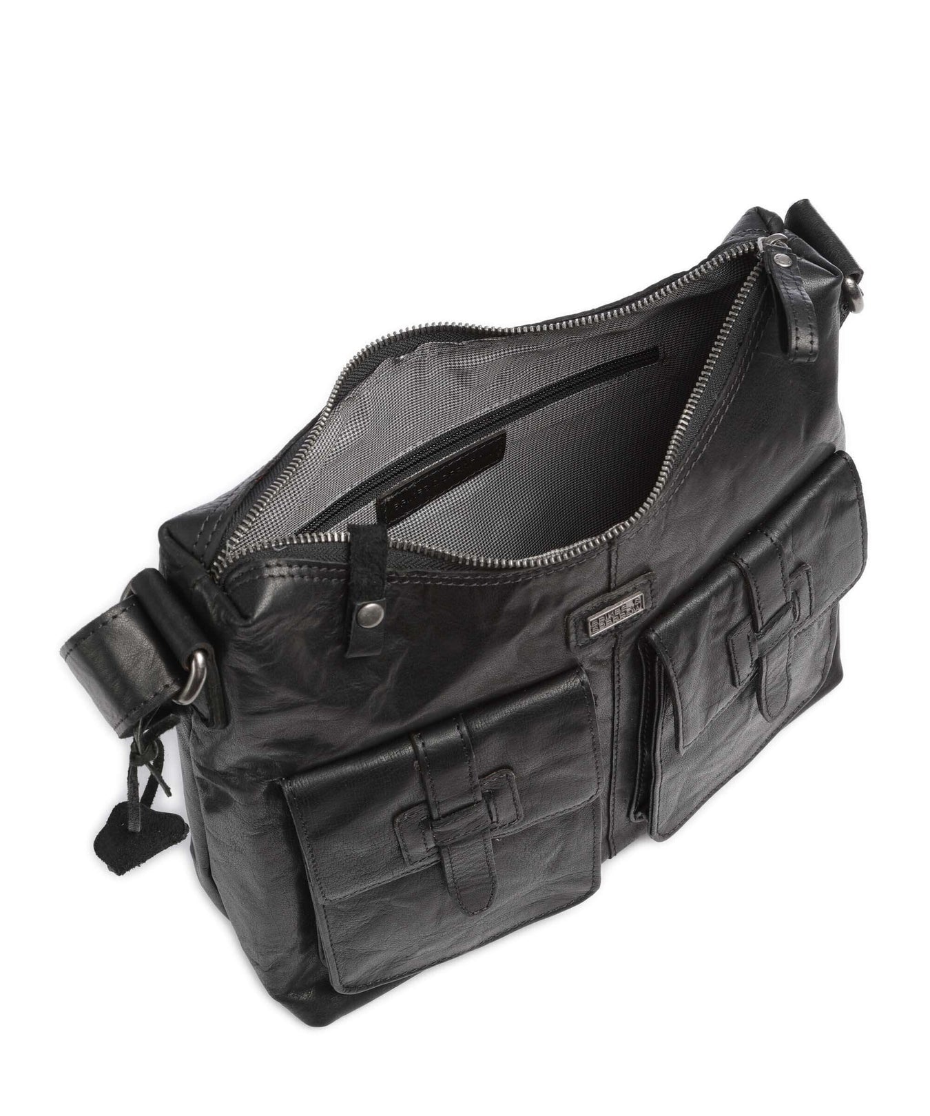 Spikes & Sparrow Bronco Hobo bag schwarz