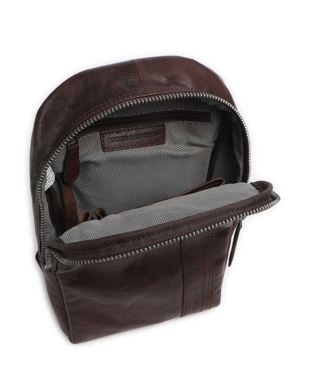 Spikes & Sparrow Bronco Washington Sling bag dark brown