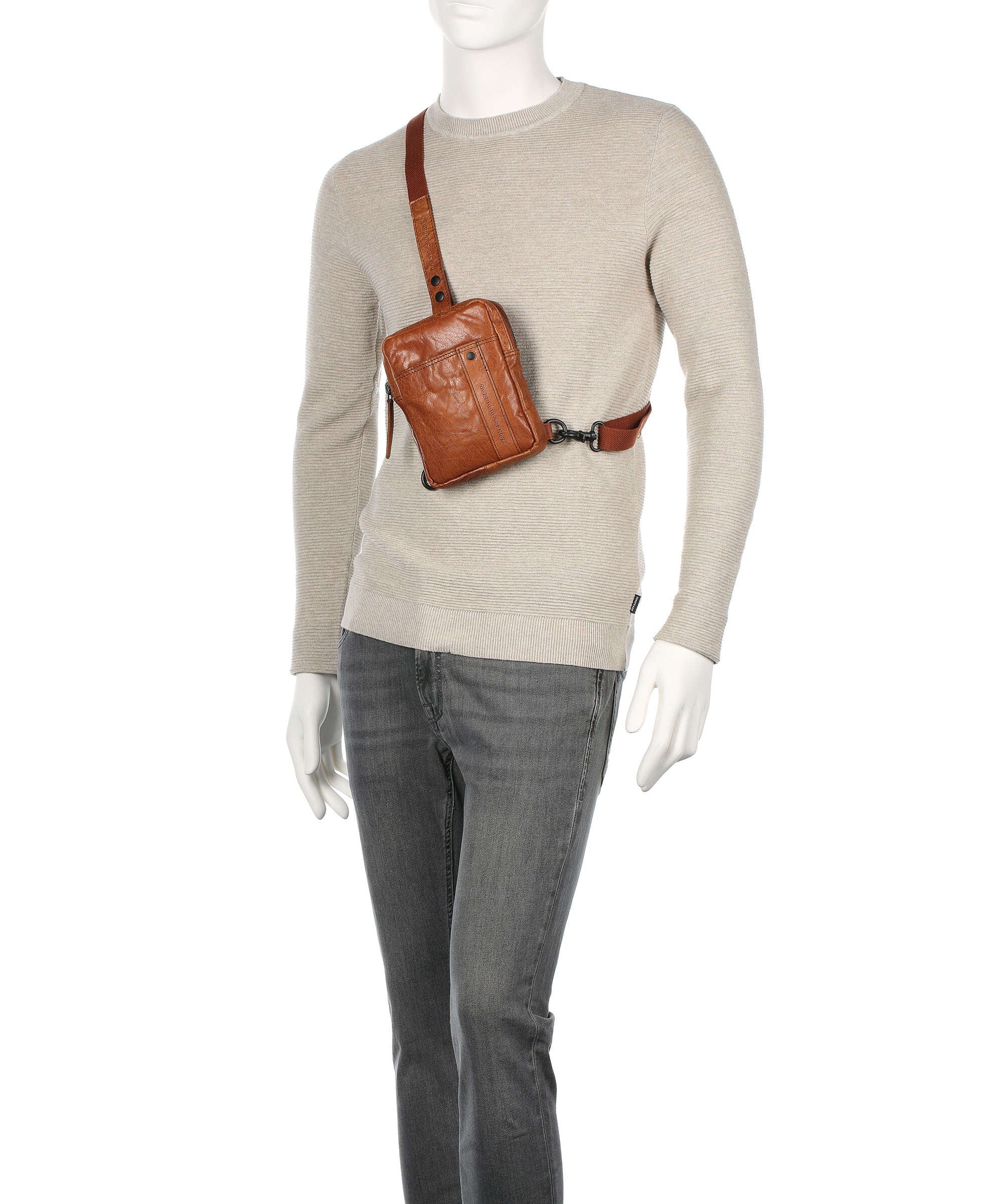 Spikes & Sparrow Bronco Miami Sling bag cognac