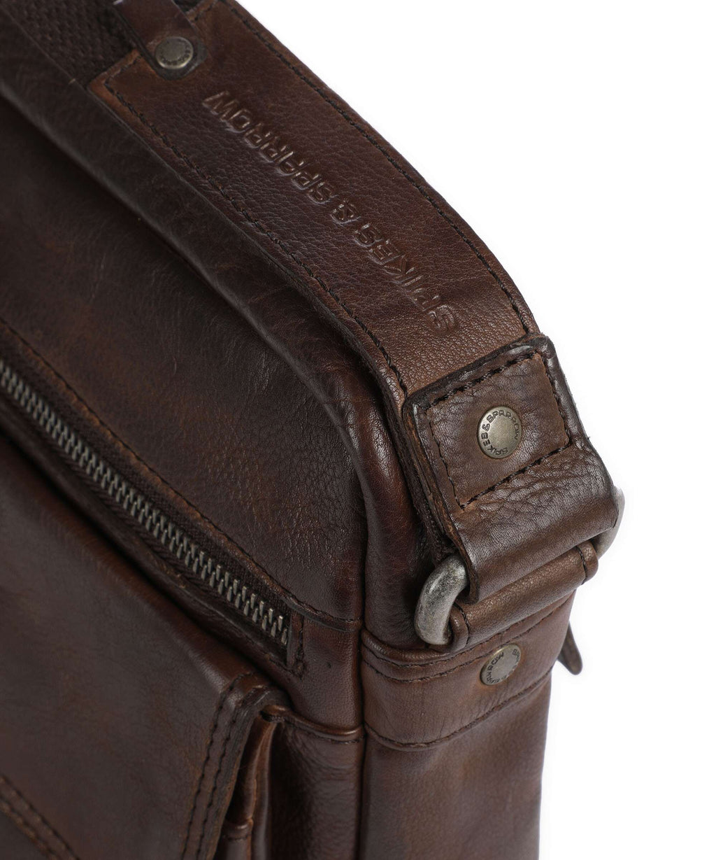 Spikes & Sparrow Apache Crossbody bag dunkelbraun