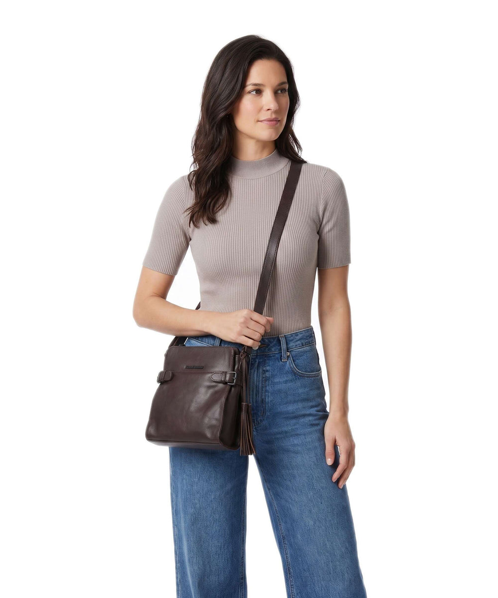 Spikes & Sparrow Hudson Jolinda Crossbody bag dark brown