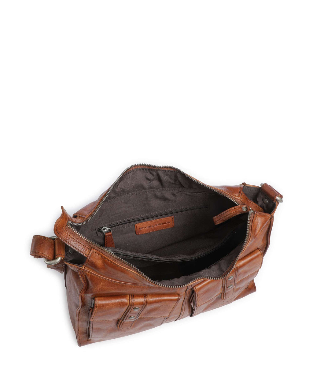 Spikes & Sparrow Apache Samara Hobo bag brandy