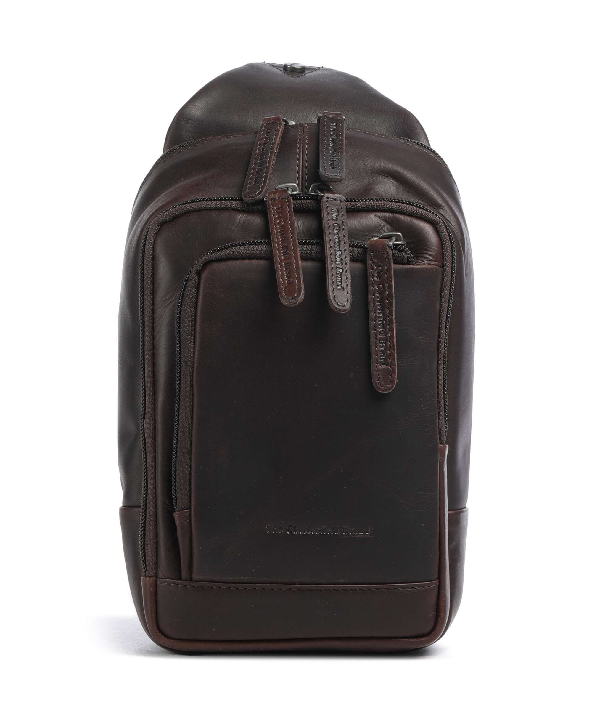 The Chesterfield Brand Cow Wax Pull Up Riga Sling bag brown
