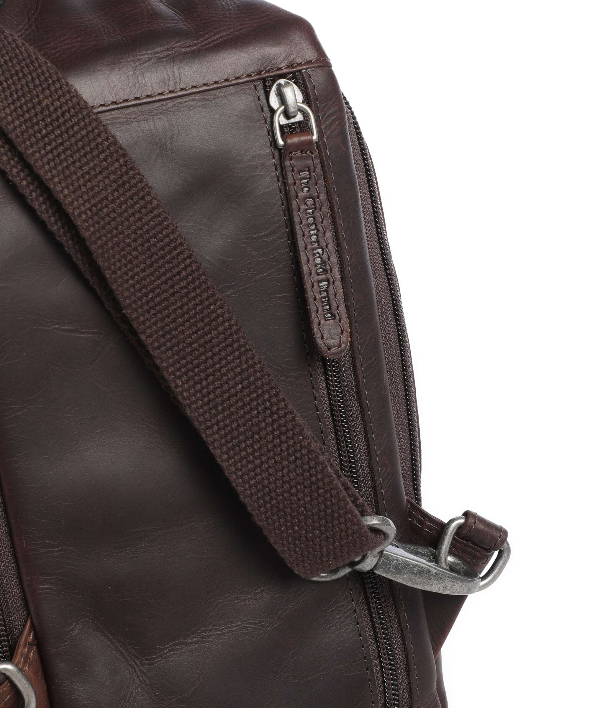 The Chesterfield Brand Cow Wax Pull Up Riga Sling bag brown