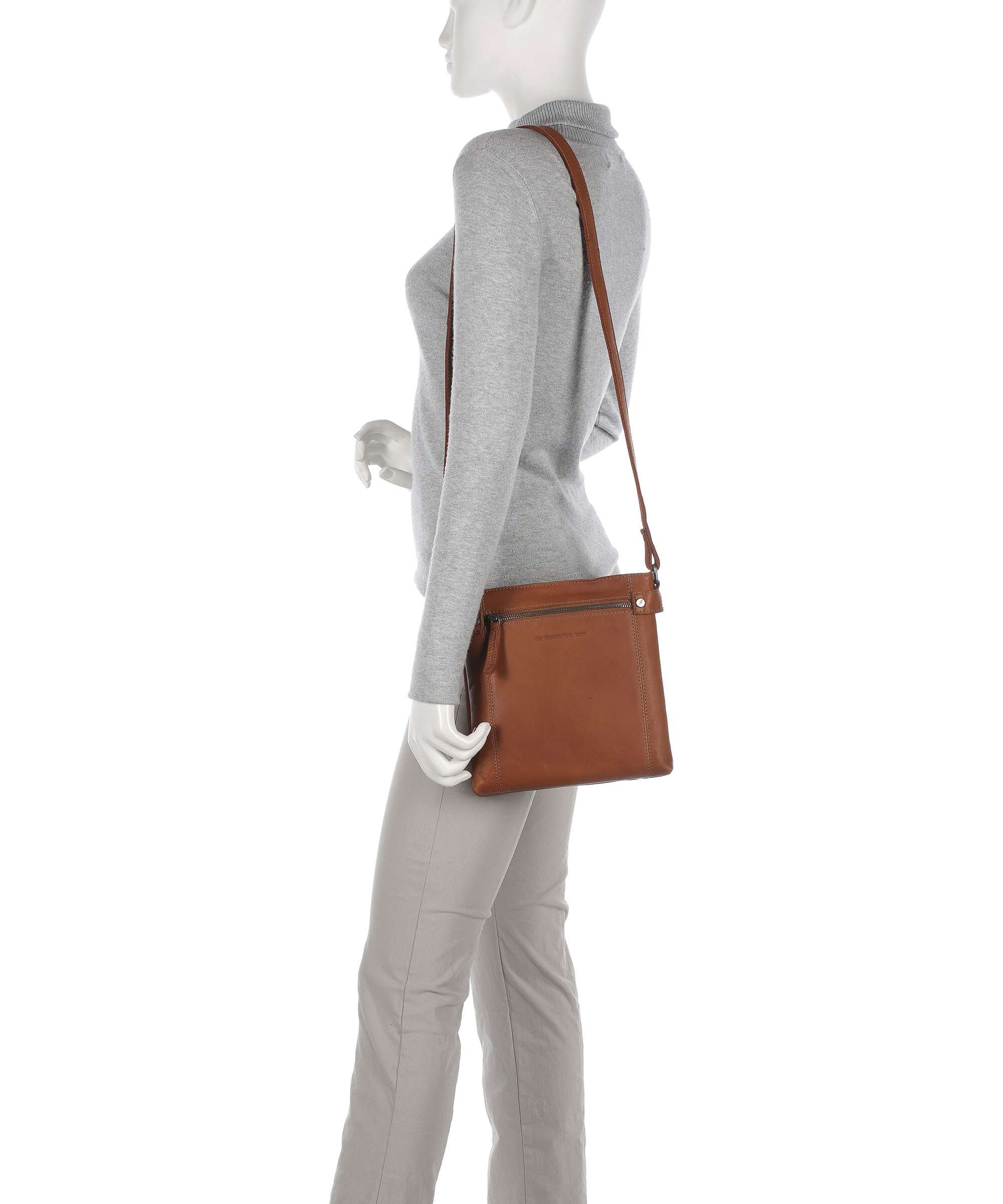 The Chesterfield Brand Cow Wax Pull Up Brandis Crossbody bag cognac