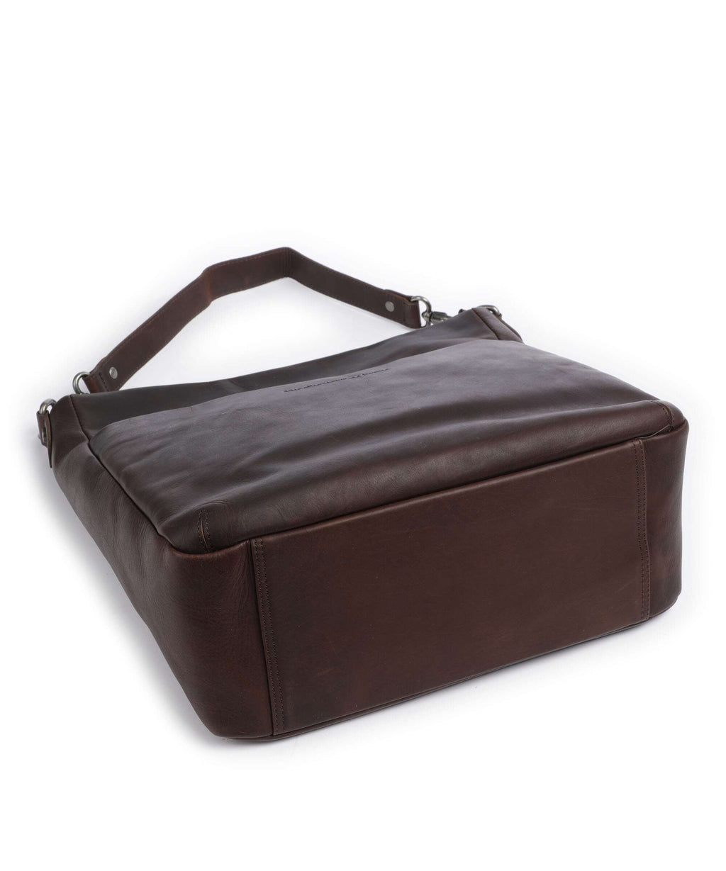 The Chesterfield Brand Cow Wax Pull Up Regina Hobo bag brown