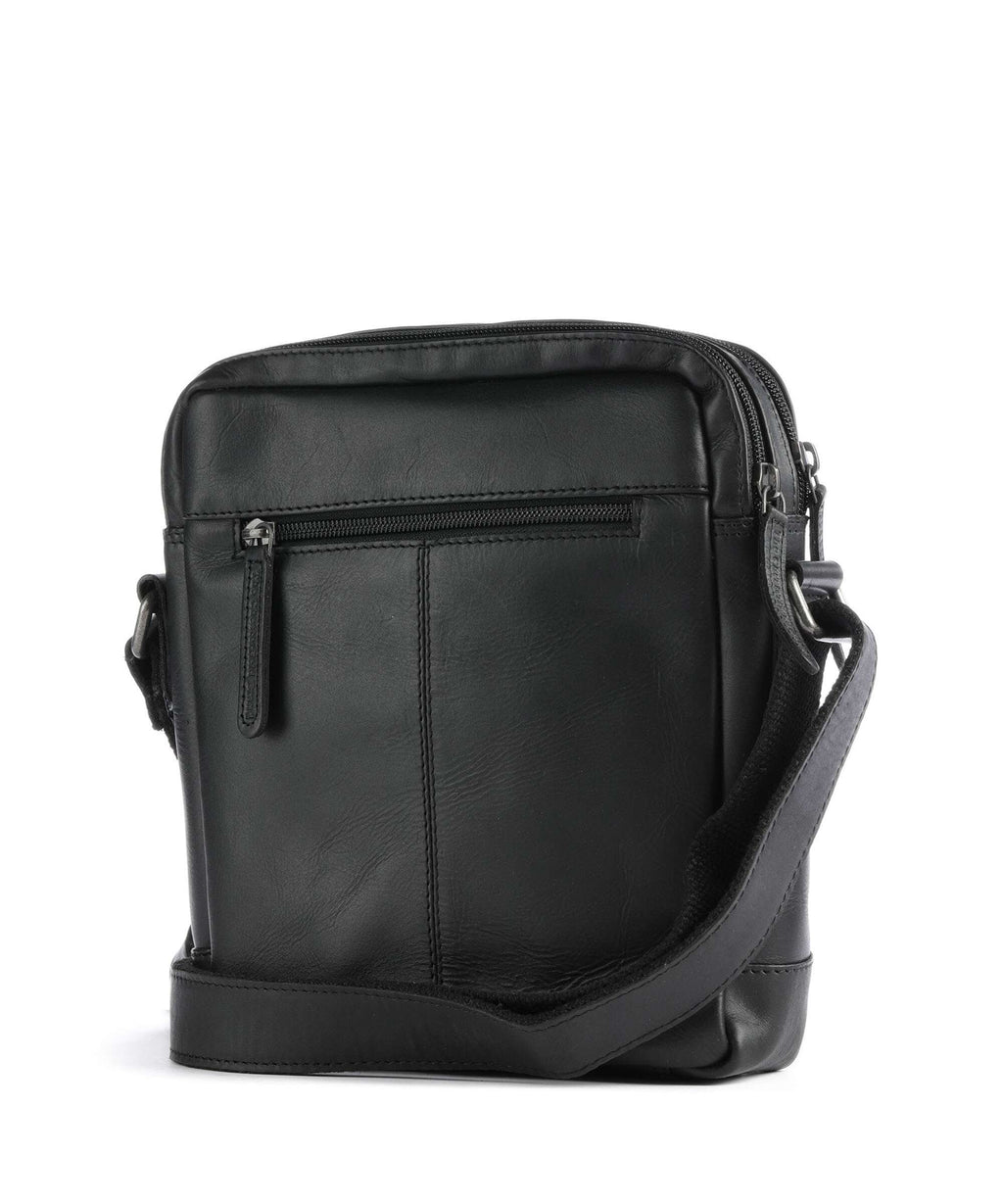 The Chesterfield Brand Wax Pull Up Cow Arnhem Crossbody bag black