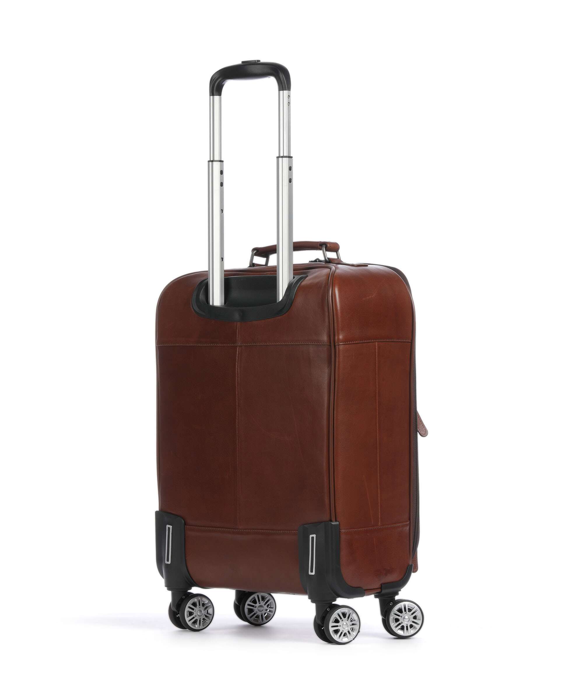 The Chesterfield Brand Wax Pull Up Cow San Marino Spinner (4 wheels) cognac