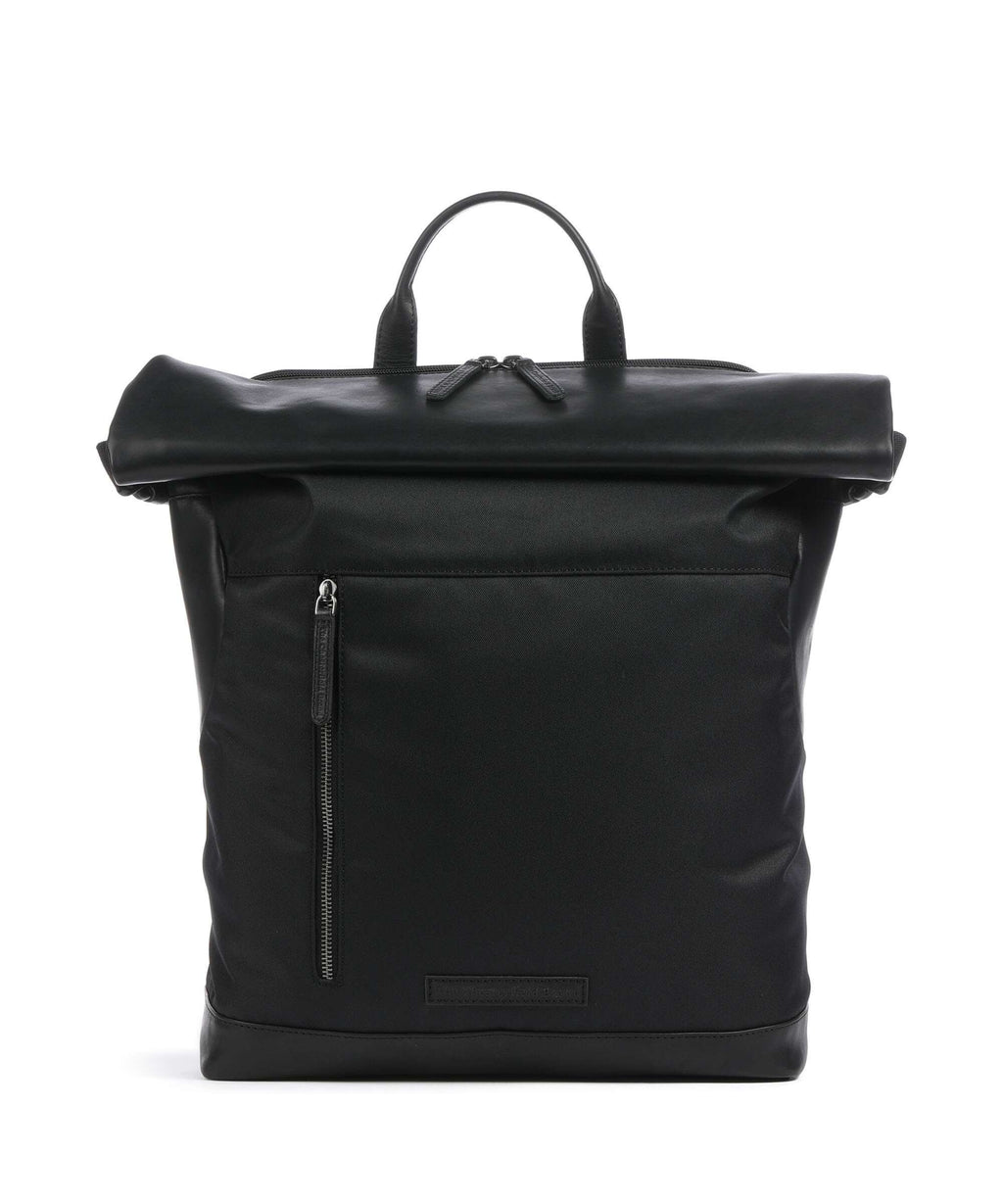The Chesterfield Brand Fusion Bornholm Rolltop backpack black