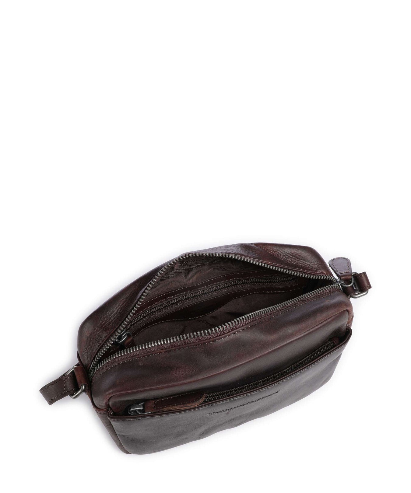 The Chesterfield Brand Cow Wax Pull Up Arona Crossbody bag brown