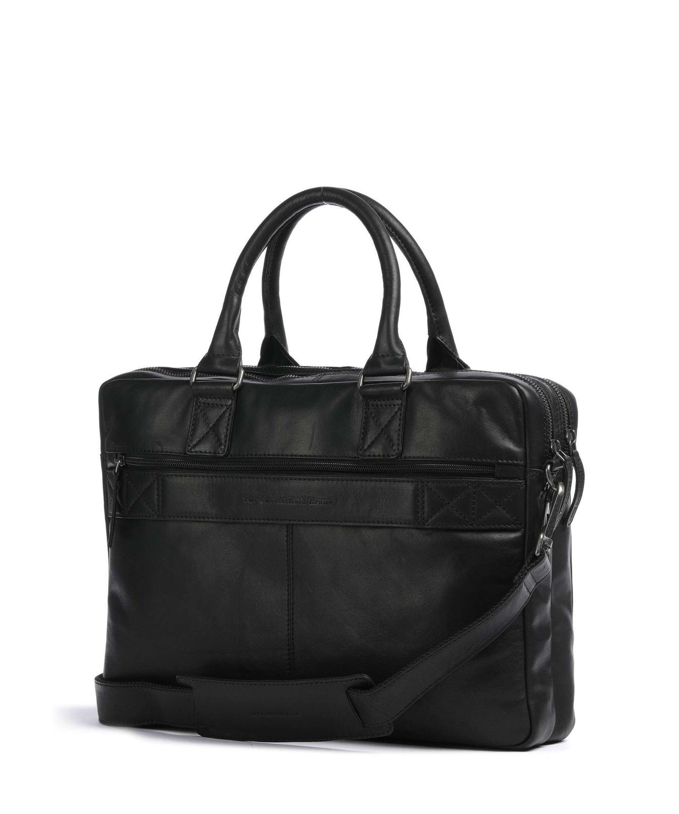 The Chesterfield Brand Cow Wax Pull Up Fabian Briefcase black