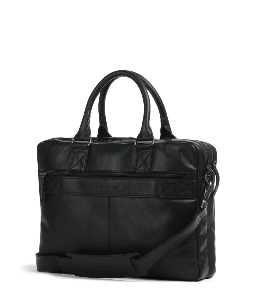 The Chesterfield Brand Cow Wax Pull Up Fabian Briefcase black