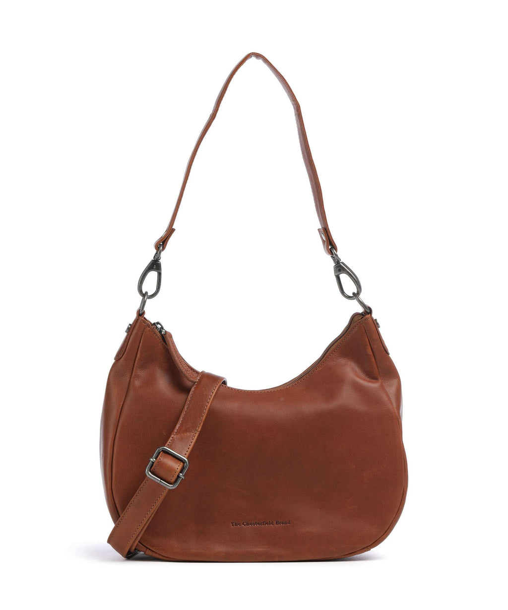 The Chesterfield Brand Wax Pull Up Cow Alexandria Shoulder bag cognac