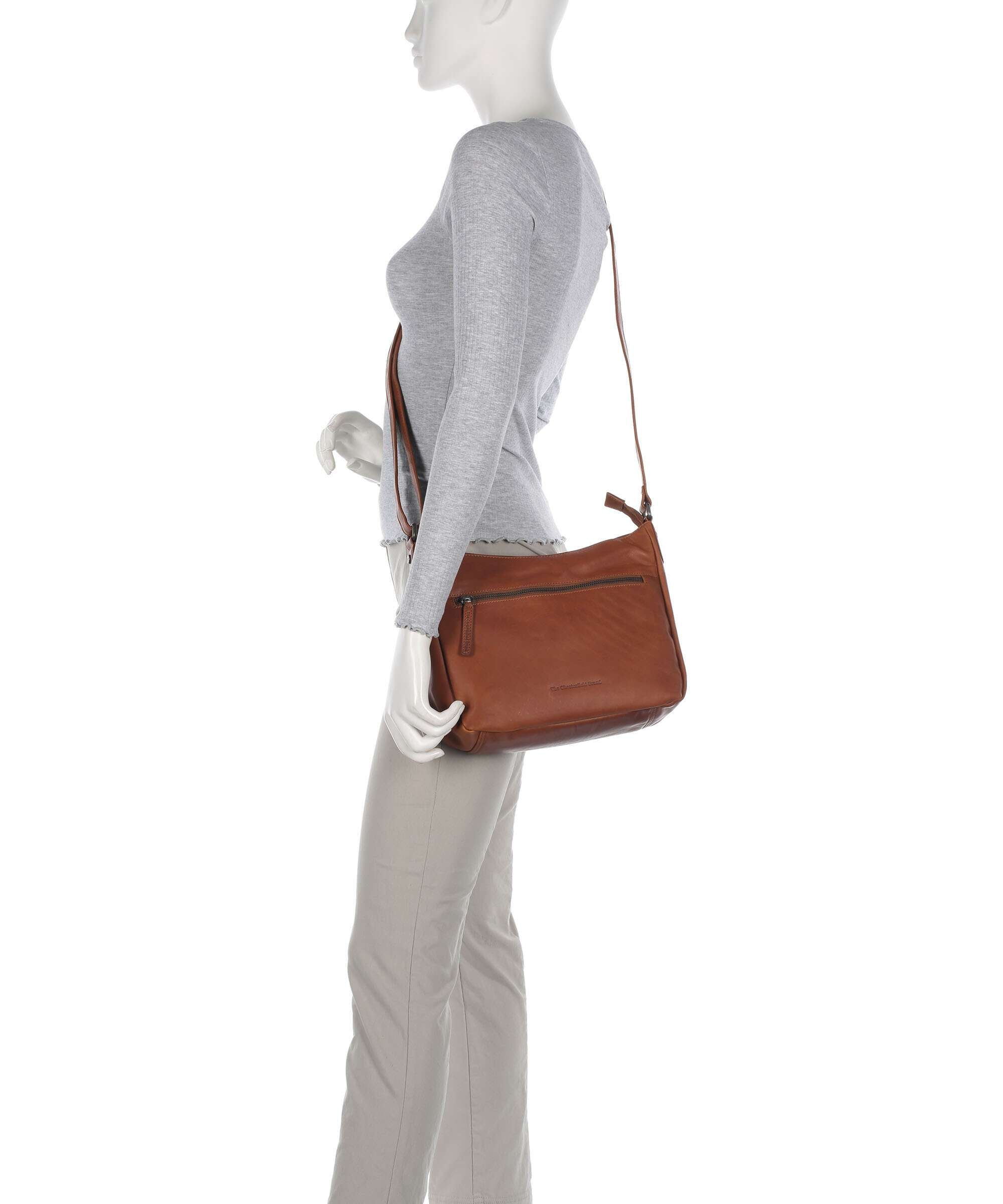 The Chesterfield Brand Wax Pull Up Cow Loraine Crossbody bag cognac