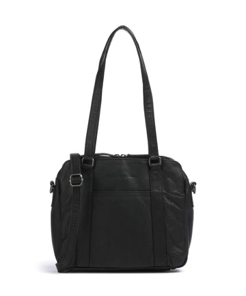 The Chesterfield Brand Cow Wax Pull Up Porlezza Torba preko ramena black