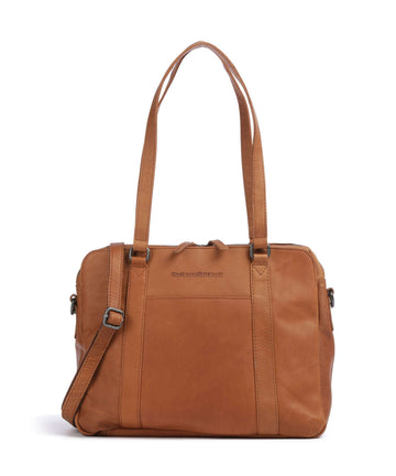 The Chesterfield Brand Cow Wax Pull Up Pretoria Torba preko ramena cognac