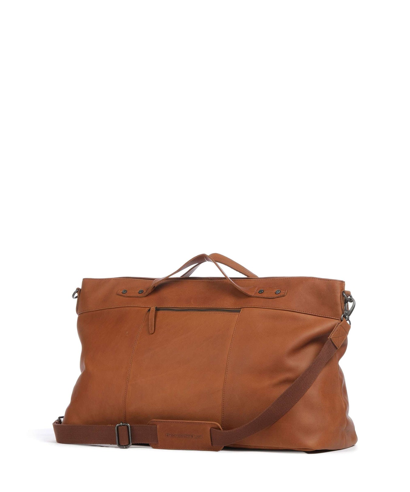 The Chesterfield Brand Cow Wax Pull Up Mark Weekend bag cognac