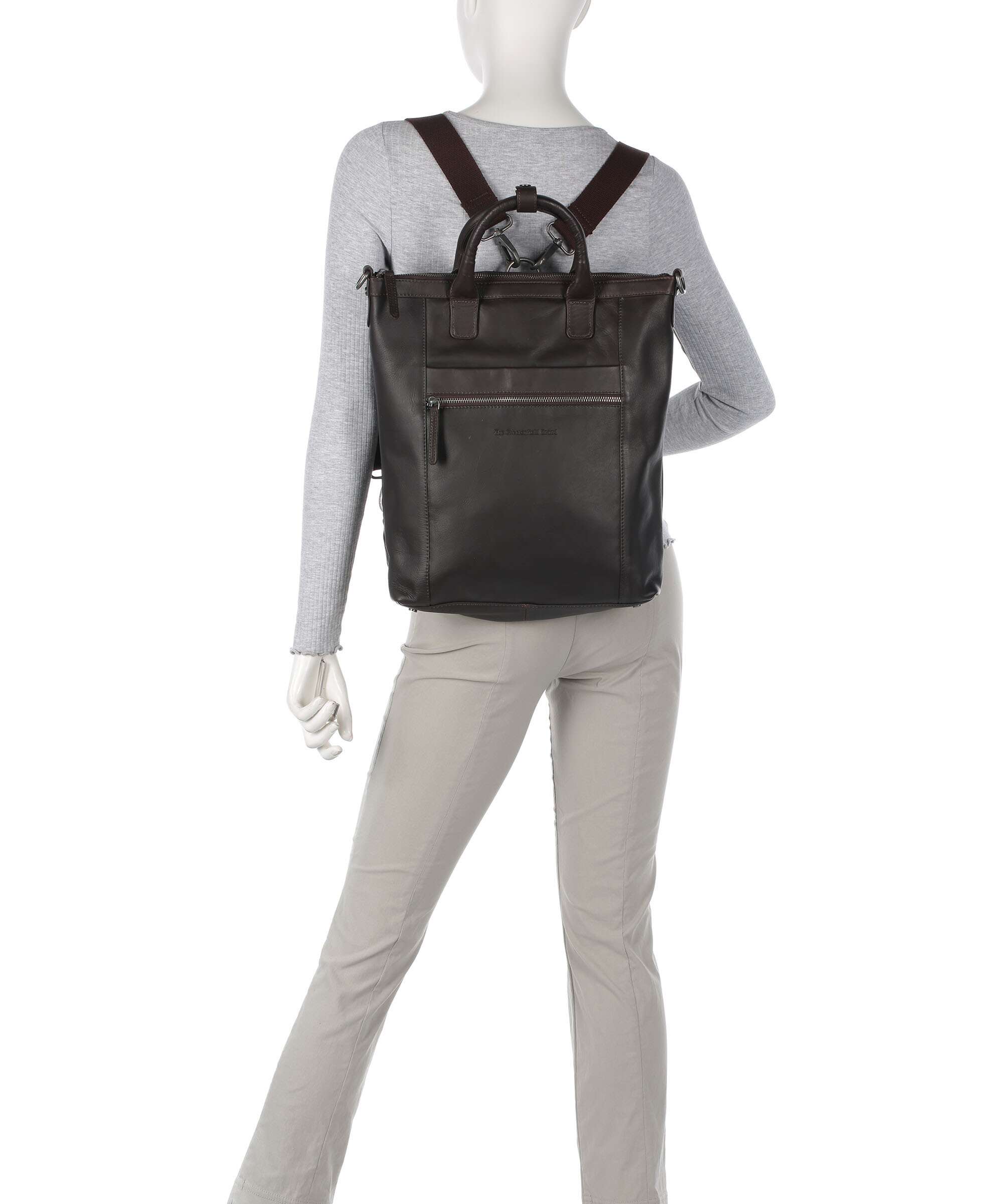 The Chesterfield Brand Cow Wax Pull Up Luisa Backpack bag brown