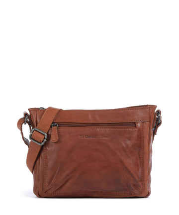 The Chesterfield Brand Washed Waxed Cow Aston Torba preko ramena cognac