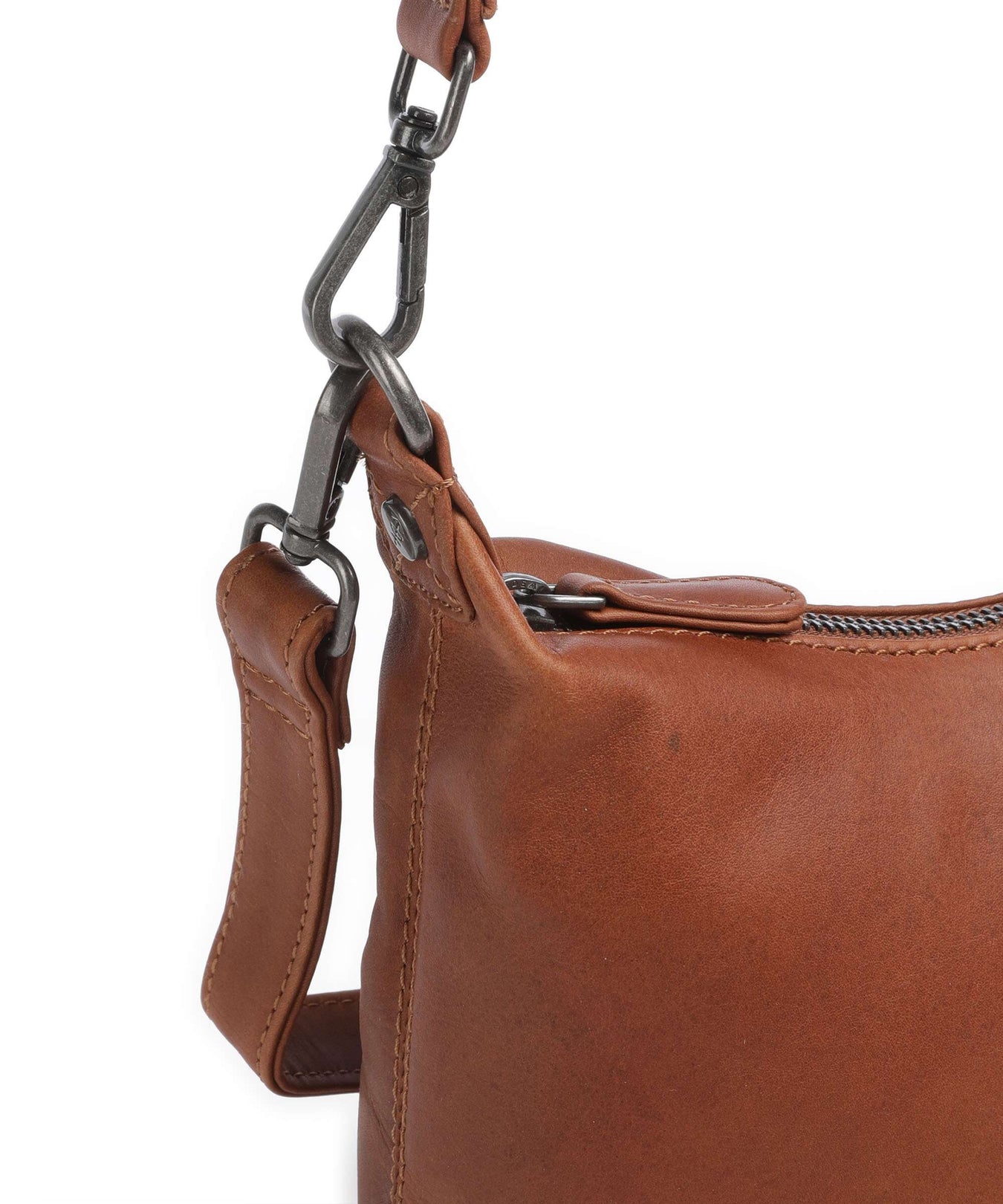 The Chesterfield Brand Wax Pull Up Cow Christie Shoulder bag cognac