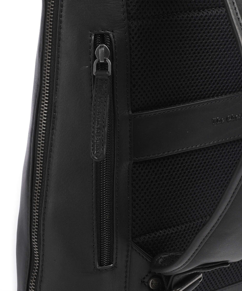The Chesterfield Brand Wax Pull Up Cow Filmore Backpack black
