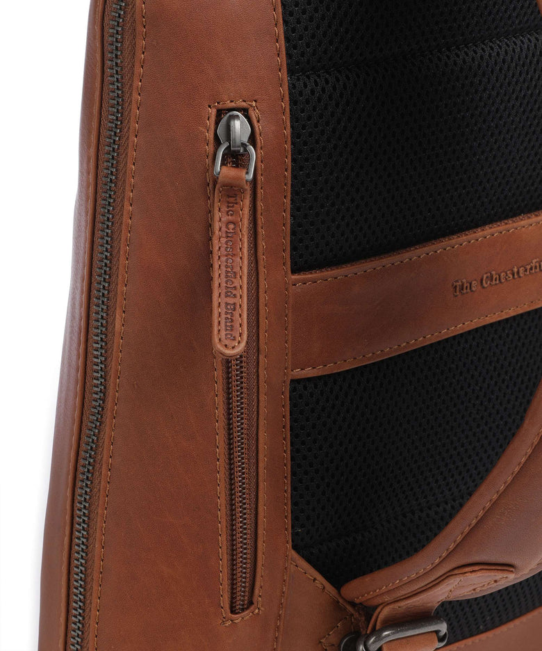 The Chesterfield Brand Wax Pull Up Cow Filmore Backpack cognac