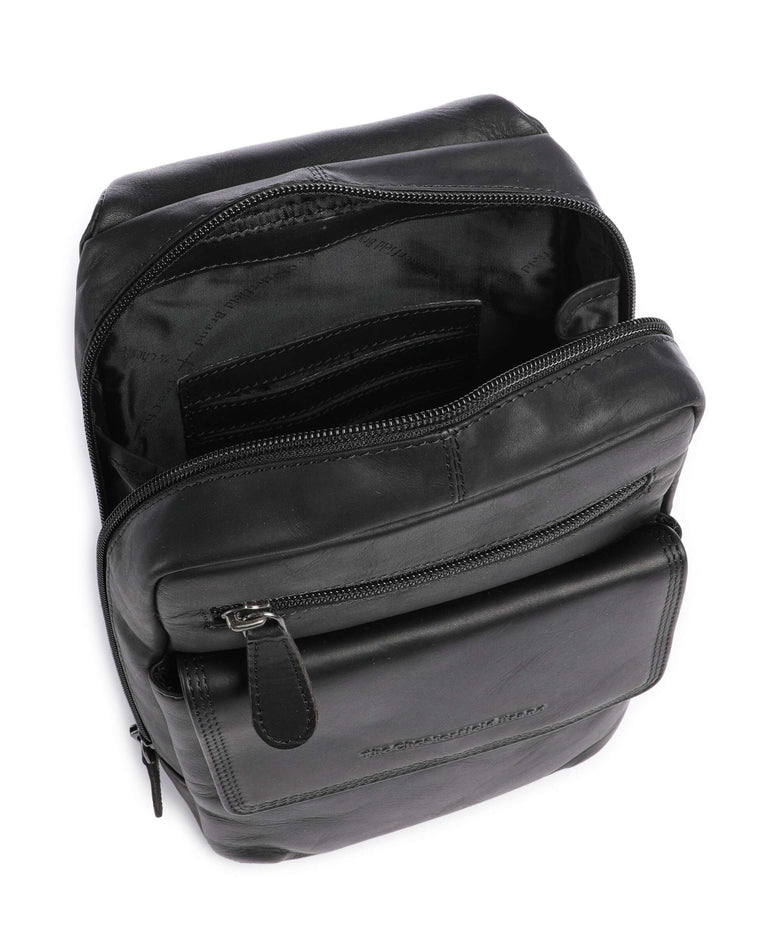 The Chesterfield Brand Wax Pull Up Cow Turelle Sling bag black