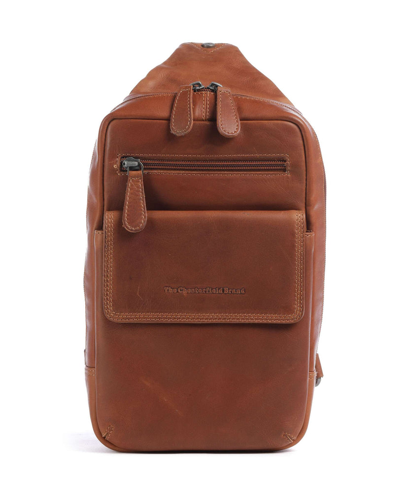 The Chesterfield Brand Wax Pull Up Cow Turelle Sling bag cognac