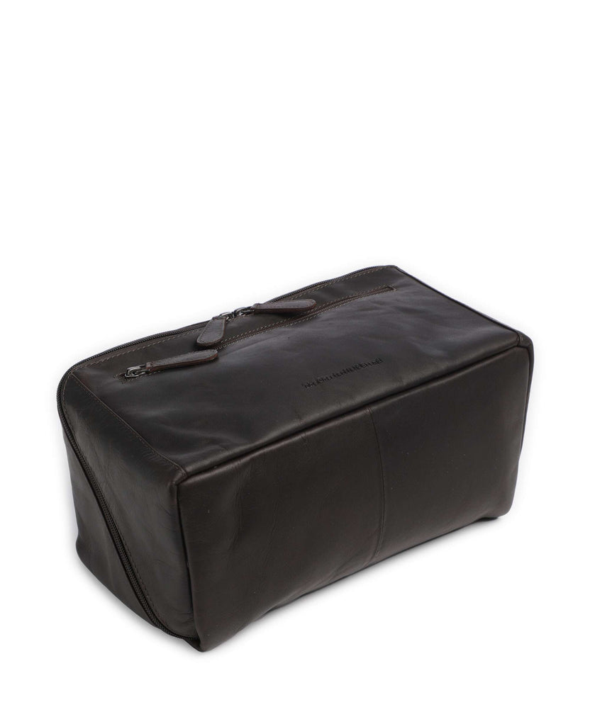 The Chesterfield Brand Wax Pull Up Cow Trevia Toiletry bag brown