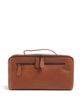 The Chesterfield Brand Wax Pull Up Cow Trevia toaletna torbica cognac