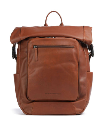 The Chesterfield Brand Wax Pull Up Cow Remo Rolltop ruksak cognac