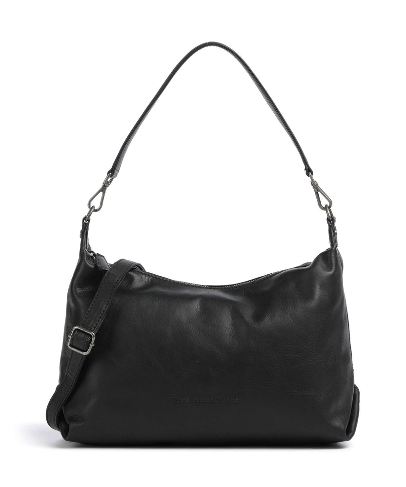 The Chesterfield Brand Wax Pull Up Cow Skara Hobo bag black