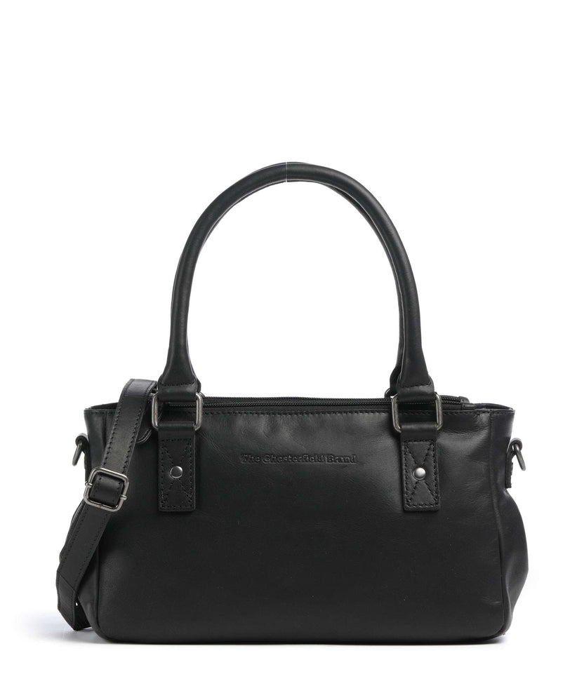 The Chesterfield Brand Wax Pull Up Cow Fenja Handbag black