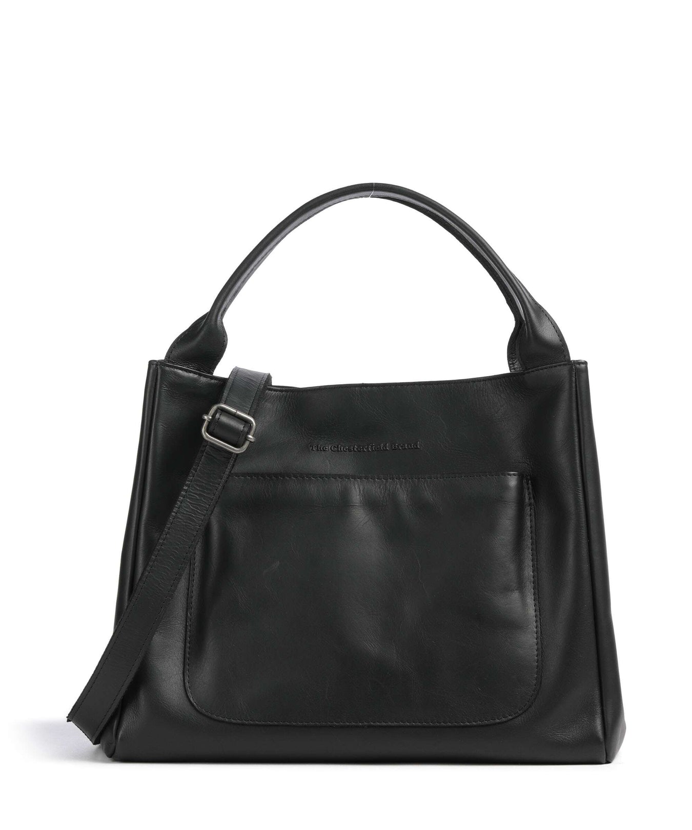 The Chesterfield Brand Wax Pull Up Cow Fioline Handbag black